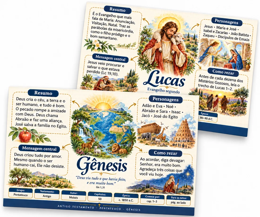 Mapas de Gênesis e de Lucas